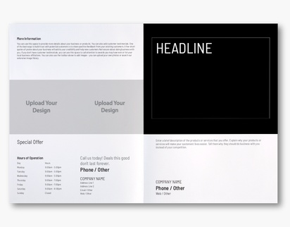 Design Preview for Design Gallery: Clothing Custom Brochures, 11" x 17" Bi-fold