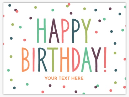A colorful birthday party white cream design for Adult Birthday