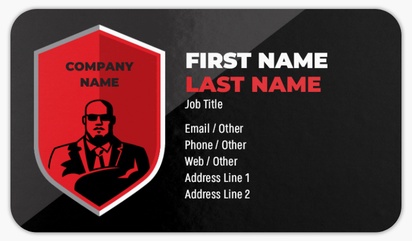 Design Preview for Public Safety Rounded Corner Business Cards Templates, Standard (3.5" x 2")