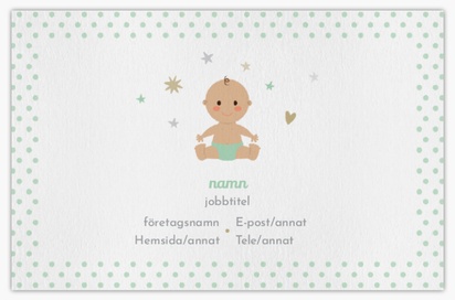 Förhandsgranskning av design för Designgalleri: Barnomsorg Visitkort med obestruket naturligt papper