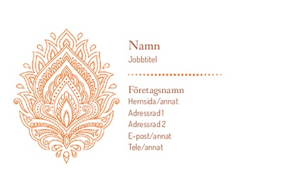 Förhandsgranskning av design för Designgalleri: Tatuering & piercing Visitkort med obestruket naturligt papper