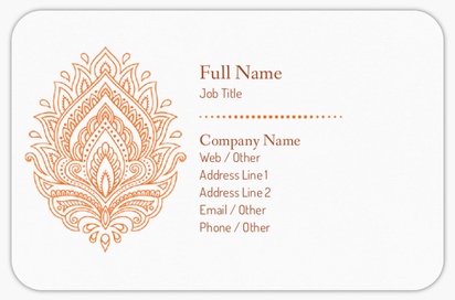 Design Preview for Design Gallery: Tattoo & Body Piercing Rounded Corner Business Cards, Rounded Standard (85 x 55 mm)