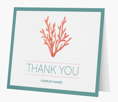 Design Preview for Thank you cards templates, Folded