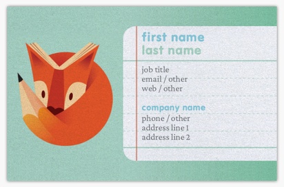 Design Preview for Design Gallery: Education & Child Care Pearl Business Cards
