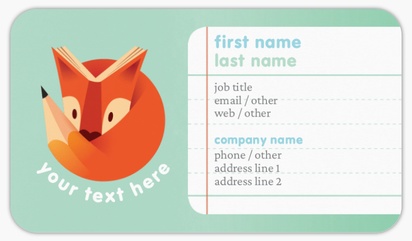 Design Preview for Design Gallery: Education & Child Care Rounded Corner Business Cards, Standard (3.5" x 2")