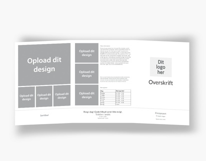 Forhåndsvisning af design for Designgalleri: Brochurer, 3-fløjet A5 (148 x 210 mm)