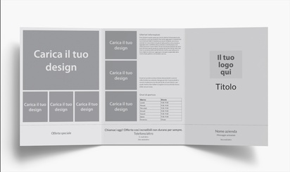 Anteprima design per Volantini personalizzati: modelli e design, 2 pieghe a portafoglio A4 (210 x 297 mm)