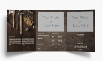 Design Preview for Design Gallery: Retro & Vintage Folded Leaflets, Tri-fold A4 (210 x 297 mm)