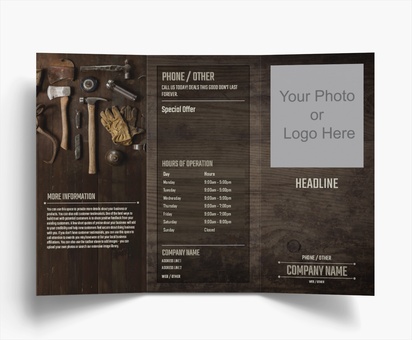 Design Preview for Design Gallery: Handyman Folded Leaflets, Tri-fold DL (99 x 210 mm)