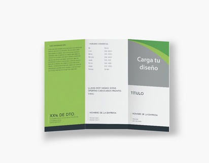 Vista previa del diseño de Galería de diseños de folletos plegados para finanzas y seguros, Tríptico DL (99 x 210 mm)