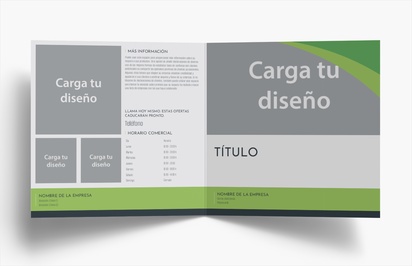 Vista previa del diseño de Galería de diseños de folletos plegados para finanzas y seguros, Díptico Cuadrado (210 x 210 mm)