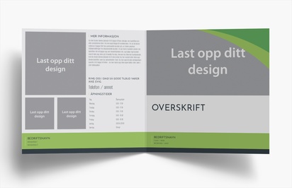 Forhåndsvisning av design for Designgalleri: Finans og forsikring Brosjyrer, 2-fløyet Kvadratisk 210 x 210 mm