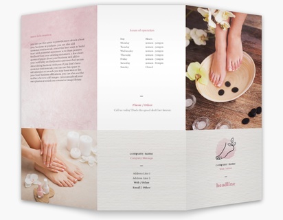 Design Preview for Nail Salons Custom Brochures Templates, 8.5" x 11" Tri-fold