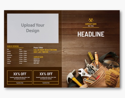Design Preview for Design Gallery: Handyman Custom Brochures, 11" x 17" Bi-fold
