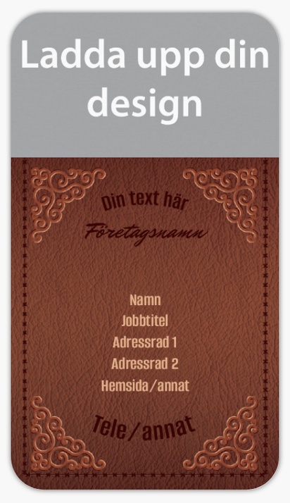 Förhandsgranskning av design för Designgalleri: Konst & underhållning Självhäftande visitkort