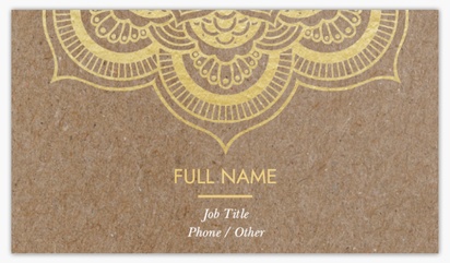 Design Preview for Design Gallery: Yoga & Pilates Standard Business Cards, Standard (3.5" x 2")
