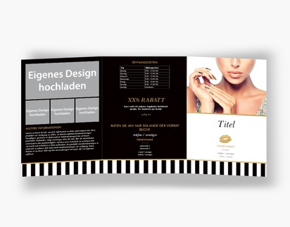Designvorschau für Designgalerie: Falzflyer Kosmetik & Parfüm, Wickelfalz A5 (148 x 210 mm)