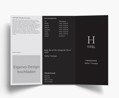Designvorschau für Designgalerie: Falzflyer Finanzen & Versicherungen, Wickelfalz DL (99 x 210 mm)