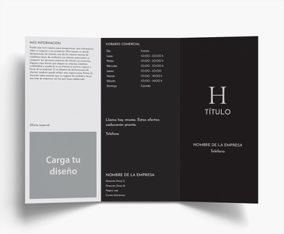Vista previa del diseño de Galería de diseños de folletos plegados para servicios empresariales, Tríptico DL (99 x 210 mm)