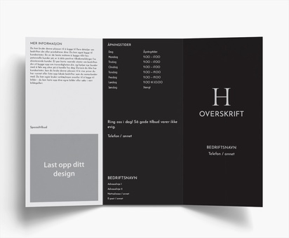 Forhåndsvisning av design for Designgalleri: Bedriftstjenester Brosjyrer, 3-fløyet DL (99 x 210 mm)