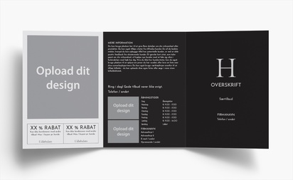 Forhåndsvisning af design for Designgalleri: Erhvervsservicer Brochurer, 3-fløjet A6 (105 x 148 mm)