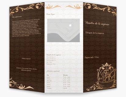 Un vertical gourmet diseño marrón blanco para Fiestas con 1 imágenes