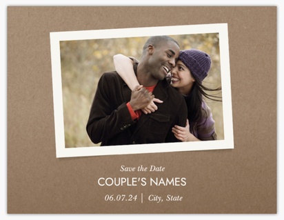 A kraft kraft paper save the date brown design for Save the Date with 1 uploads