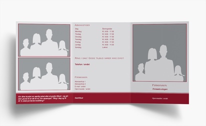 Forhåndsvisning af design for Designgalleri: Erhvervsservicer Brochurer, 3-fløjet A6 (105 x 148 mm)