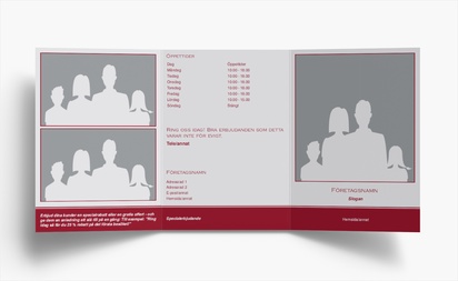 Förhandsgranskning av design för Designgalleri: Företagstjänster Broschyrer, C-falsning A6 (105 x 148 mm)
