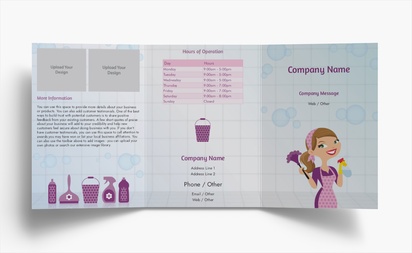 Design Preview for Design Gallery: Cleaning Services Folded Leaflets, Tri-fold A6 (105 x 148 mm)