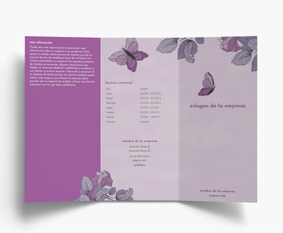 Vista previa del diseño de Galería de diseños de folletos plegados, Tríptico DL (99 x 210 mm)