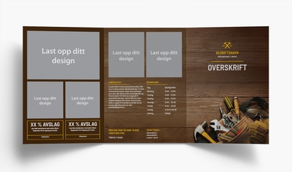 Forhåndsvisning av design for Designgalleri: Håndtverker Brosjyrer, 3-fløyet A5 (148 x 210 mm)