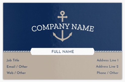 Design Preview for Design Gallery: Boats & Maritime Ultra-Thick Business Cards, Standard (85 x 55 mm)