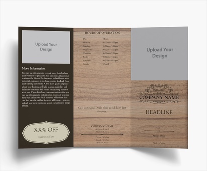 Design Preview for Design Gallery: Retro & Vintage Folded Leaflets, Tri-fold DL (99 x 210 mm)