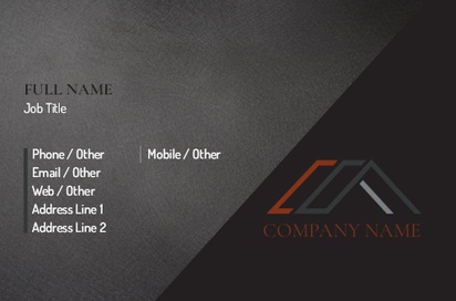 Design Preview for Design Gallery: Roofing Natural Uncoated Business Cards