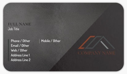 Design Preview for Design Gallery: Roofing Rounded Corner Business Cards, Standard (3.5" x 2")