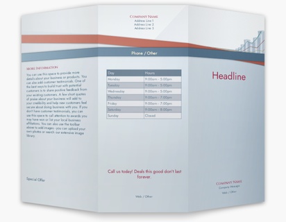 Design Preview for Design Gallery: Stock Trading Custom Brochures, 8.5" x 11" Tri-fold
