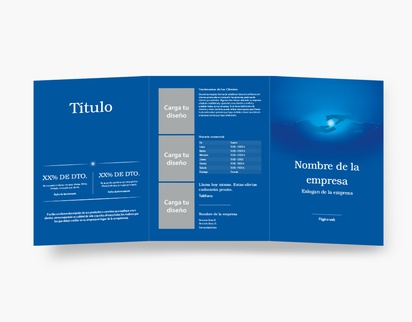 Vista previa del diseño de Galería de diseños de folletos plegados para salud y bienestar, Tríptico A4 (210 x 297 mm)