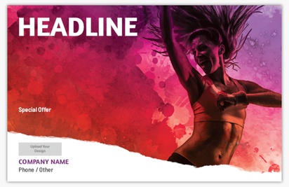 Design Preview for Dance Fitness Postcards Templates, 5.5" x 8.5"