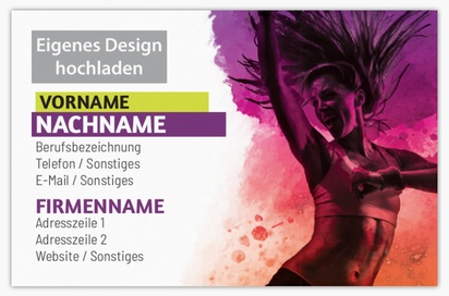Designvorschau für Designgalerie: Standard-Visitenkarten Sport & Fitness, Standard (85 x 55 mm)