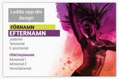 Förhandsgranskning av design för Designgalleri: Dansträning Visitkort standard, Standard (85 x 55 mm)