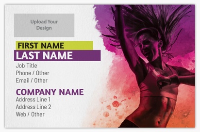 Design Preview for Design Gallery: Fitness Classes Natural Uncoated Business Cards