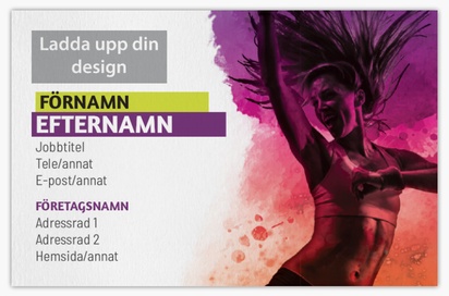 Förhandsgranskning av design för Designgalleri: Dans & koreografi Visitkort med obestruket naturligt papper