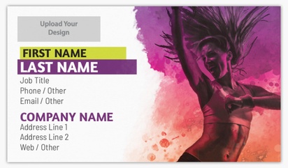 Design Preview for Fitness Classes Standard Business Cards Templates, Standard (3.5" x 2")