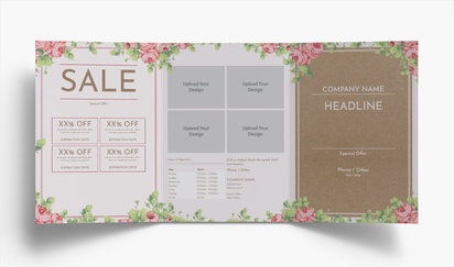 Design Preview for Design Gallery: Florists Folded Leaflets, Tri-fold A5 (148 x 210 mm)