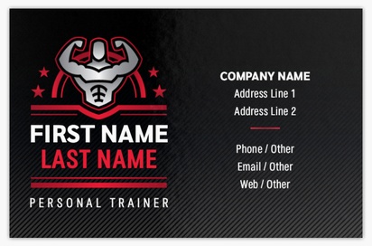 Design Preview for Design Gallery: Sports & Fitness Ultra-Thick Business Cards, Standard (85 x 55 mm)