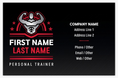 Design Preview for Personal Trainer Business Cards Templates & Designs, Standard (85 x 55 mm)