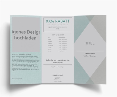 Designvorschau für Designgalerie: Falzflyer Dezent, Wickelfalz DL (99 x 210 mm)