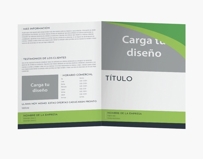 Vista previa del diseño de Galería de diseños de folletos plegados para finanzas y seguros, Díptico A4 (210 x 297 mm)
