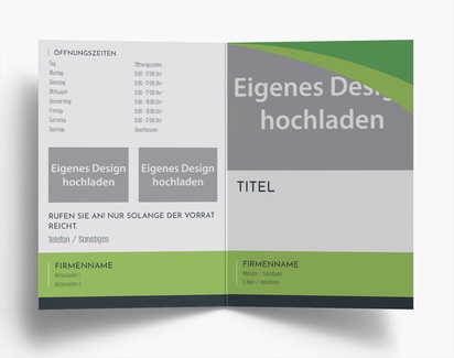 Designvorschau für Designgalerie: Falzflyer Dezent, Einbruchfalz A6 (105 x 148 mm)